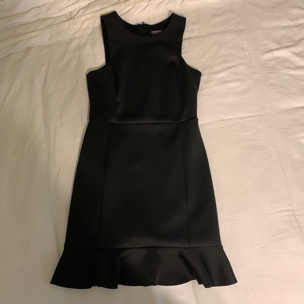 TOPSHOP black mini cocktail dress size 6